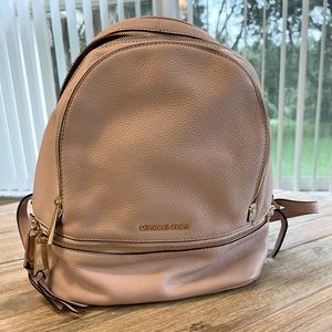 Michael Kors backpack saffiano leather blush pink